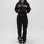 CADETTE Full Tracksuit Set (Black/Camo)