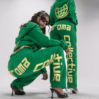 RIO Full Tracksuit Set (Green/Yellow)